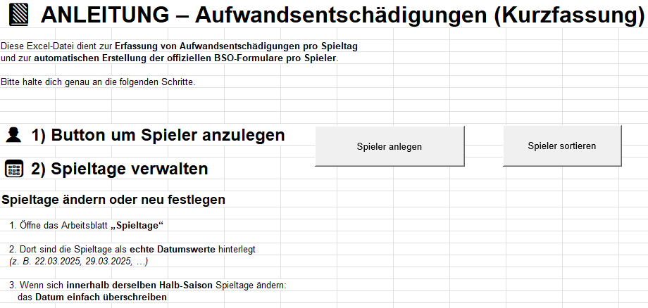 Excel-Anleitung für die automatisierte PRAE-Abwicklung