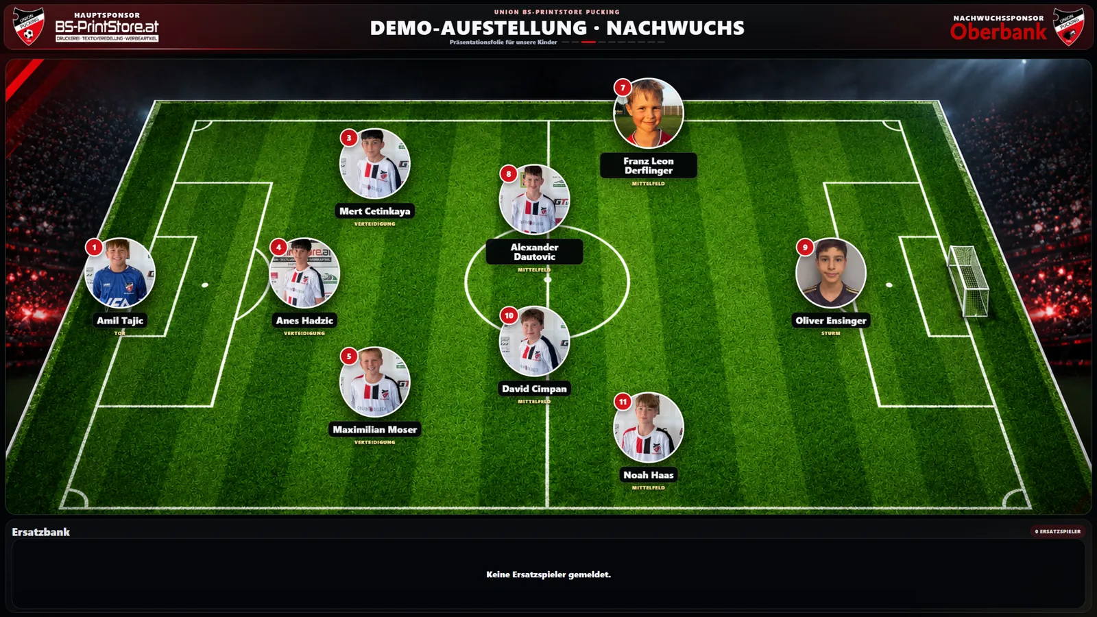Vorschau auf PuckingTV mit einer Nachwuchs-Mannschaftsaufstellung